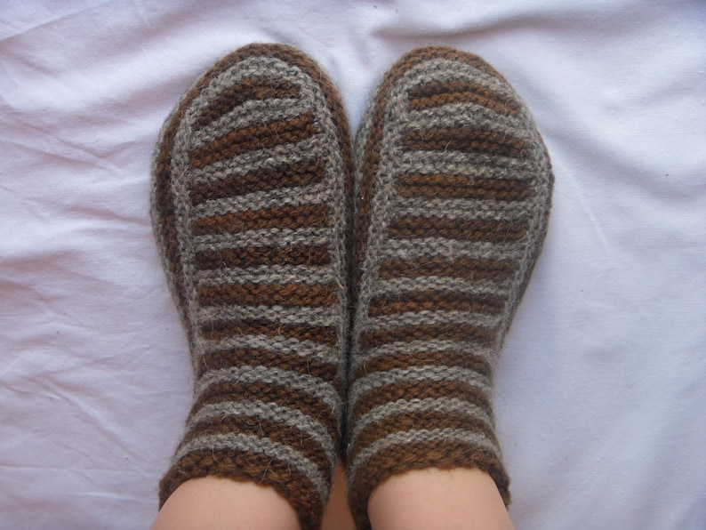 Knitting Patterns Knit Slipper Pattern Knitted Slippers Knit Etsy