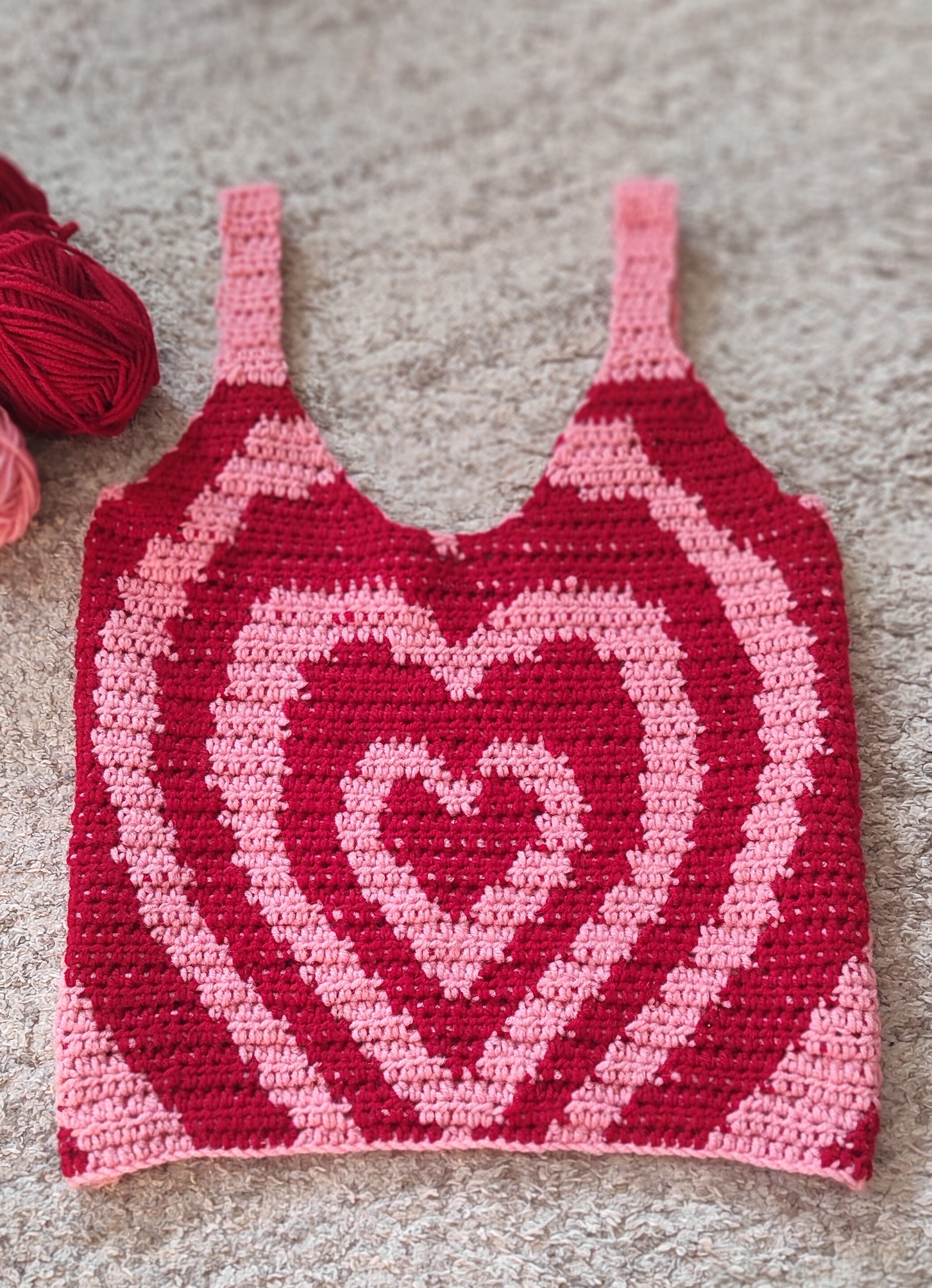 Heart Top Pattern, US Crochet Terms (PDF Pattern - Etsy