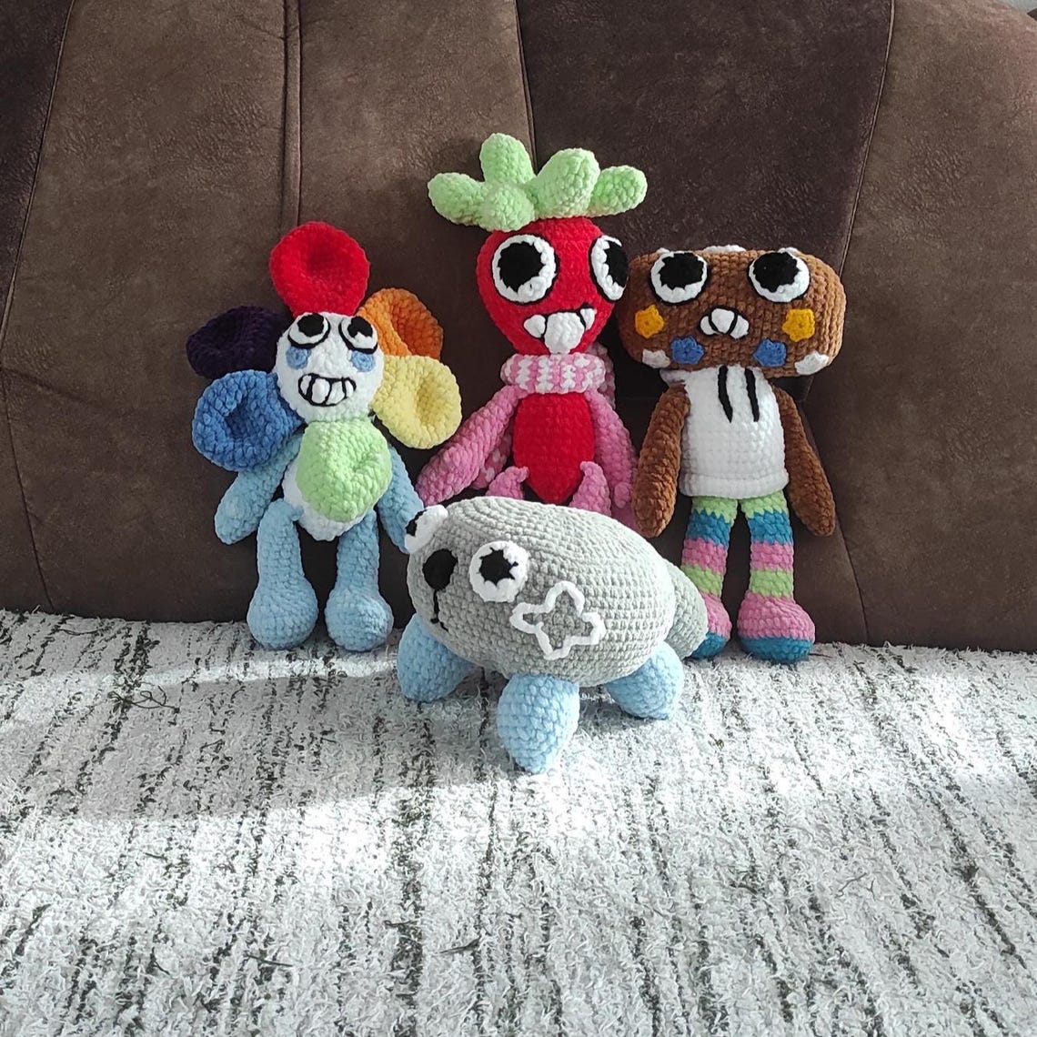Dandys World Crochet Pattern 4-in-1: Toons Plushies (PDF Pattern) - Etsy