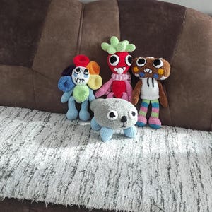 Dandys World Crochet Pattern 4-in-1: Toons Plushies (PDF Pattern) - Etsy