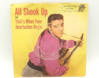 RARE. 1957 Elvis Presley 45 Vinyl Record.