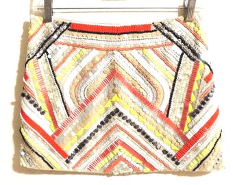 Parker Beaded Sequin Mini Skirt Size 2