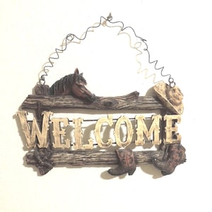 1980&#39;s Western Welcome Sign.