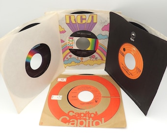 Four 1970's, 45 Records, Country Music.