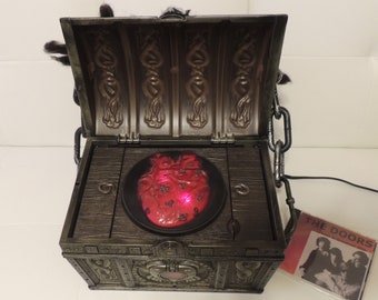 Upcycled Halloween Treasure Chest CD Player Boombox With