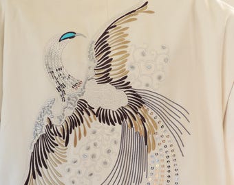 2 Piece IL CANTO Phoenix Italian Design Zoot Suit, Size 42R, in Ivory, New with Tags.