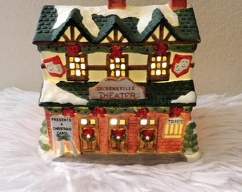 RARE 1993 Dickensville Collectibles Porcelain Theater (Item No. 6204), by NOMA.