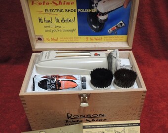 ronson shoe shine box