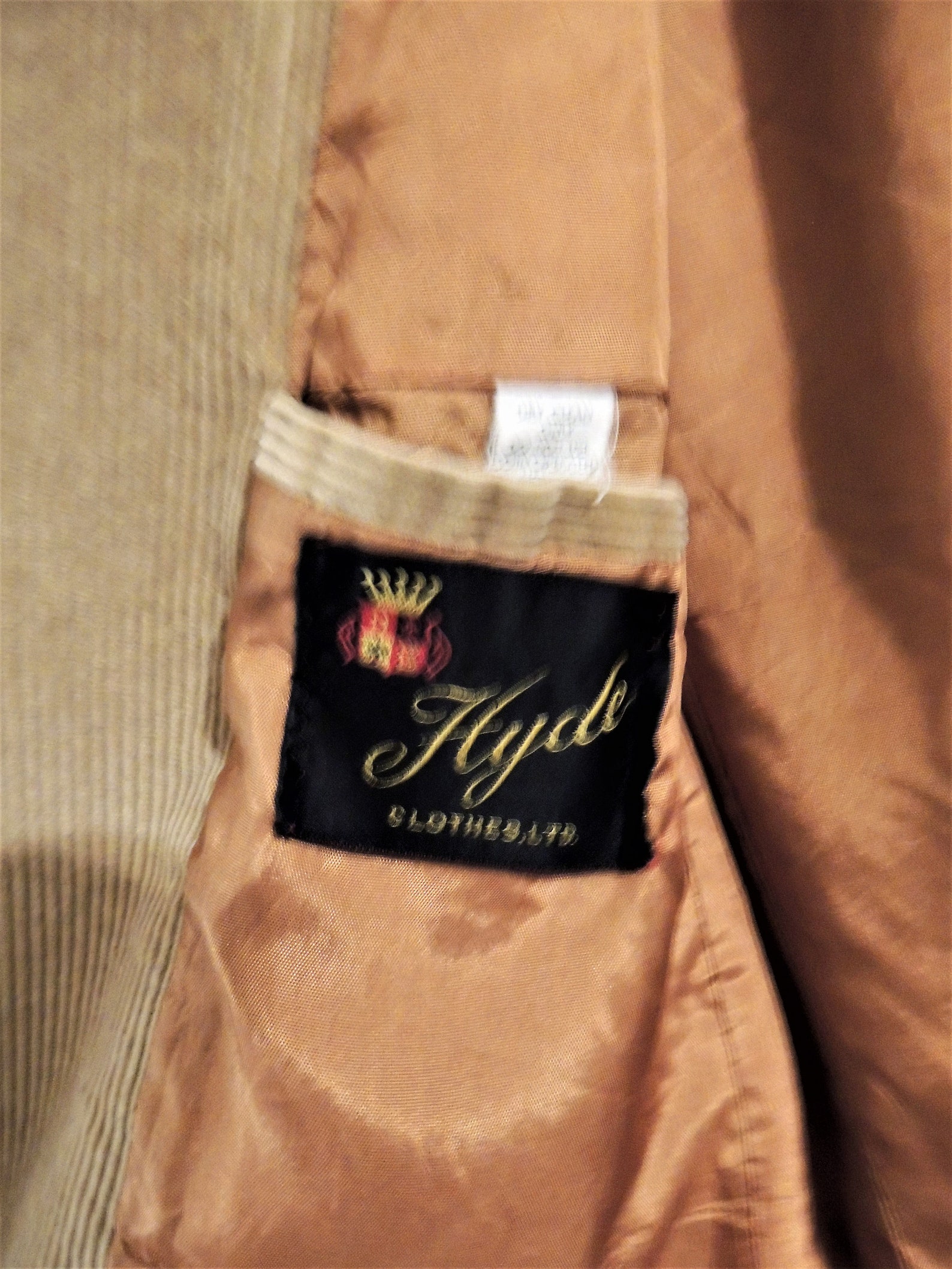 0255~CC COLLECTION Corduroy SPORTSWEAR Blazer