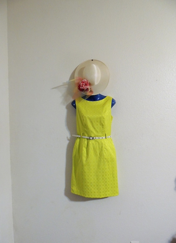Banana Republic Lime Green / Chartreuse Sheath Dress With Belt. - Etsy  Canada