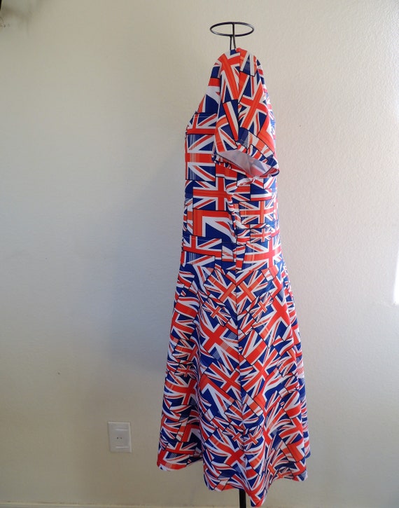 British Union Jack Flag Dress, by "CowCow" Size X… - image 7