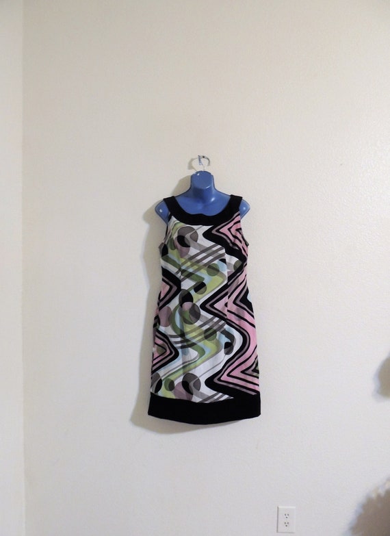 Geometrical Dress, Connected Apparel, Size 14, Sle