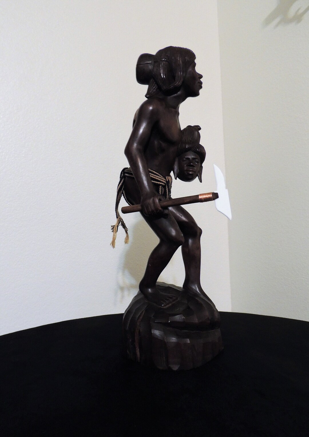 Rare Large Philippine Head Hunter Mahogany Wood Carved Statue. - Etsy