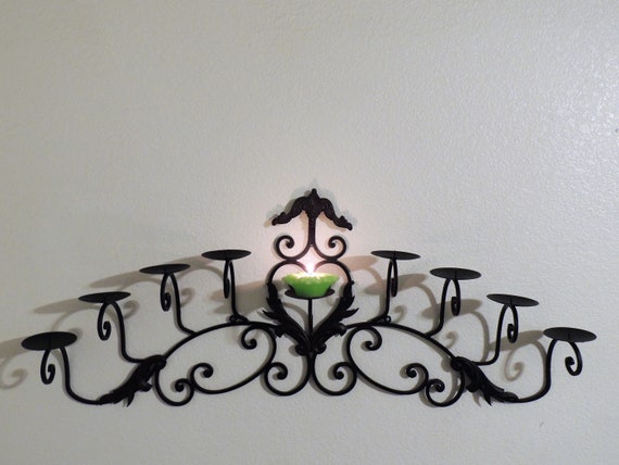Large wrought iron candle clearance wall sconces