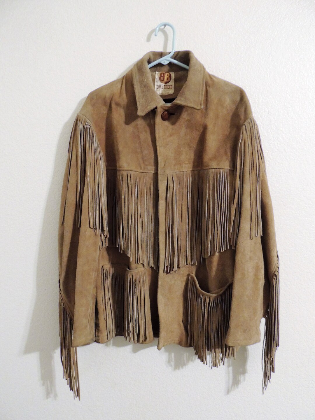 RARE 1960's Vintage Bold Breed Heavy Suede Leather Fringed - Etsy