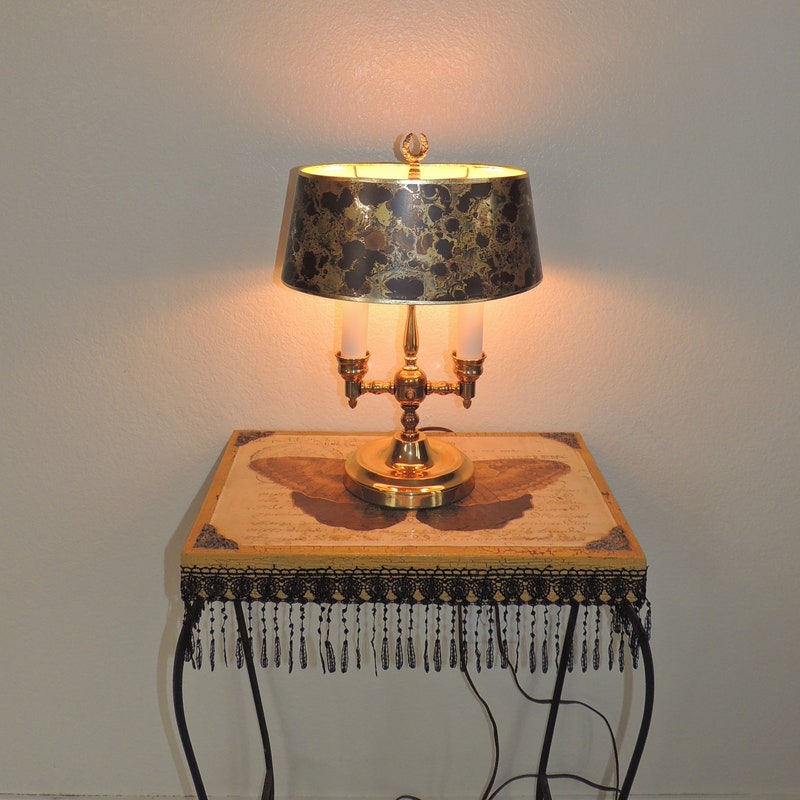 1960 S Mid Century Brass Accent Lamp Table Top Light Candlestick Bulbs Odista Com 1960 S Mid Century Brass Accent Lamp, Spectrum Stained Glass Lamp Shade Mold