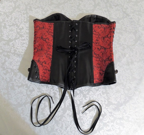 Cosplay Corset, Pirate Wench Costume, Faux Leathe… - image 4