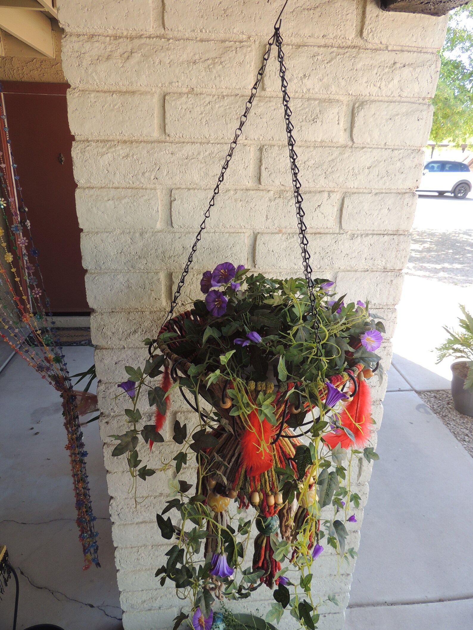 Hanging Wire Flower Plant Basket Indoor Outdoor Garden Etsy