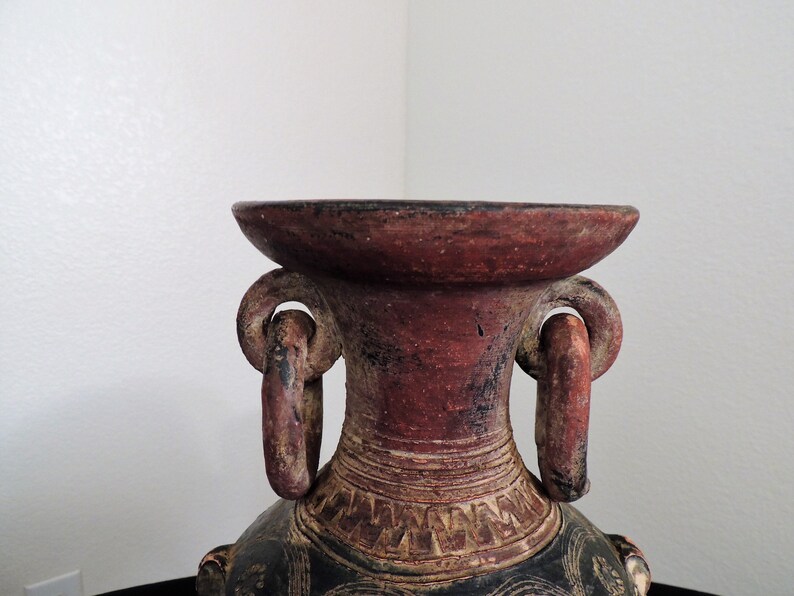 Rare, Latin American Clay Vase, Vessel, Pot, Mid 20th Century. image 3