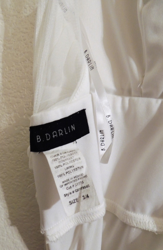 Vintage "b. Darlin" Ladies Size 3-4 Formal White Rhinestone Dress,  Quinceanera, Prom, Wedding Dress, Made in Mexico. - Etsy