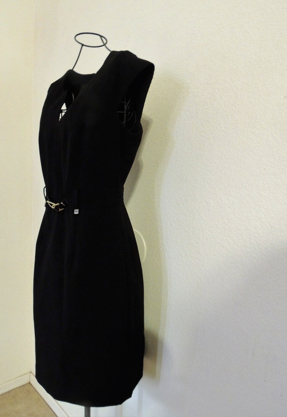 1990's Calvin Klein Size 4 Little Black Dress. - image 4