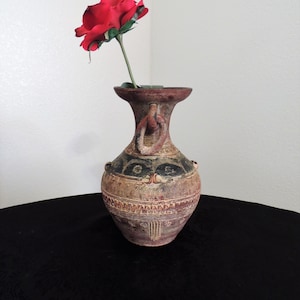 Rare, Latin American Clay Vase, Vessel, Pot, Mid 20th Century. image 6