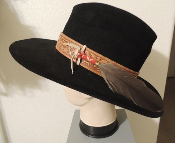Vintage 1970's Texas 4X Beaver Cowboy Hat with cu… - image 7