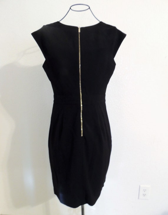 1990's Calvin Klein Size 4 Little Black Dress. - image 3