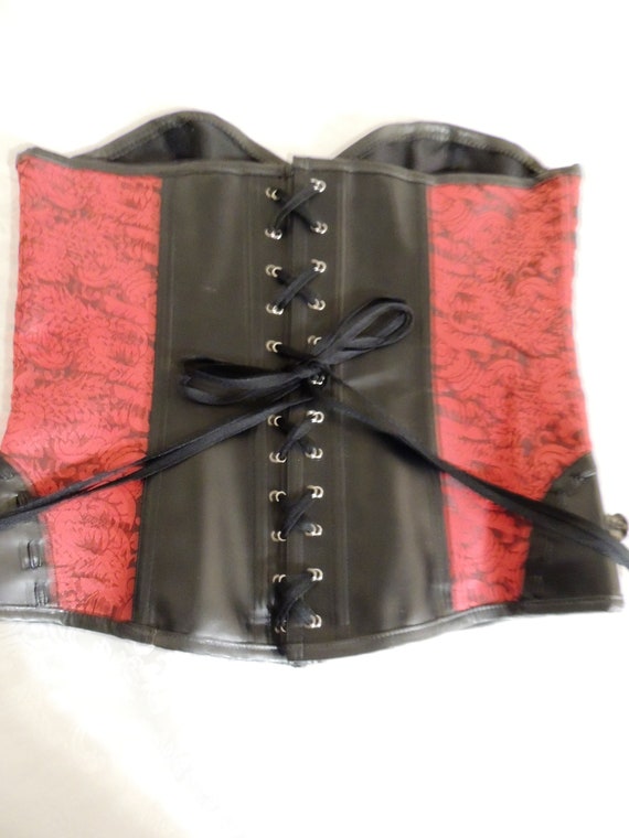 Cosplay Corset, Pirate Wench Costume, Faux Leathe… - image 3