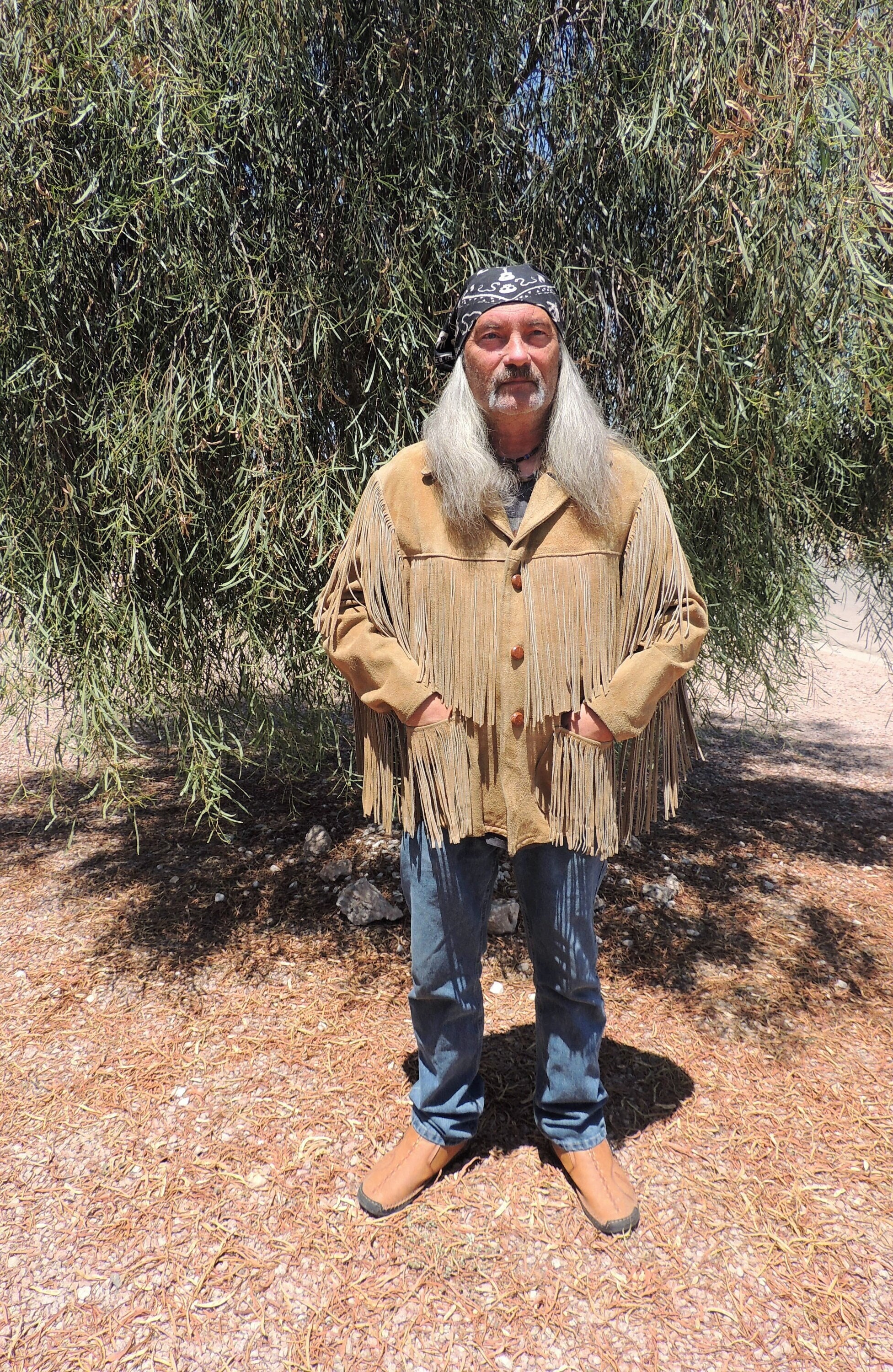 RARE 1960's Vintage Bold Breed Heavy Suede Leather Fringed Jacket