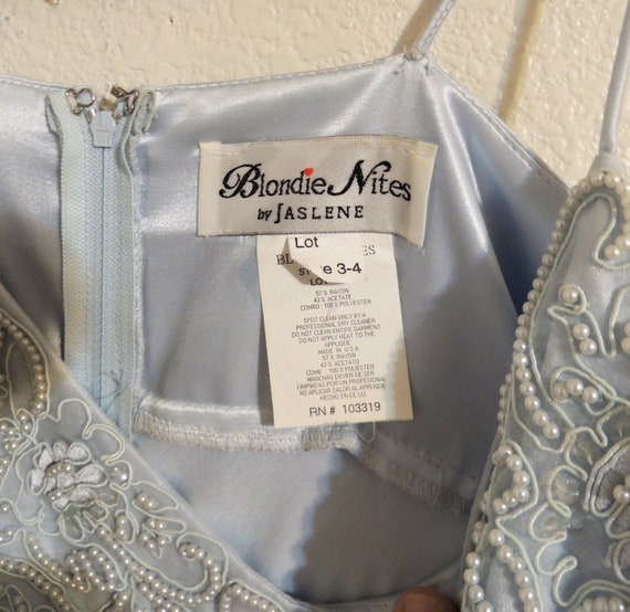 Vintage Blondie Nites by Jaslene, Baby Blue Gown,… - image 10