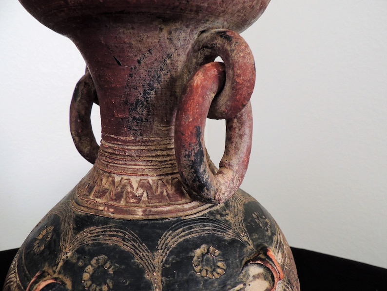Rare, Latin American Clay Vase, Vessel, Pot, Mid 20th Century. image 7