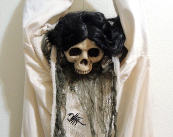 Hanging Halloween Prop, Horror, Creepy Chained Young Lady.