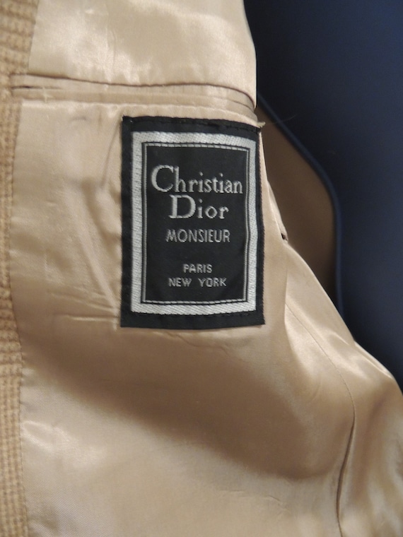 Vintage 1960's Christian Dior Monsieur Suit Jacke… - image 6