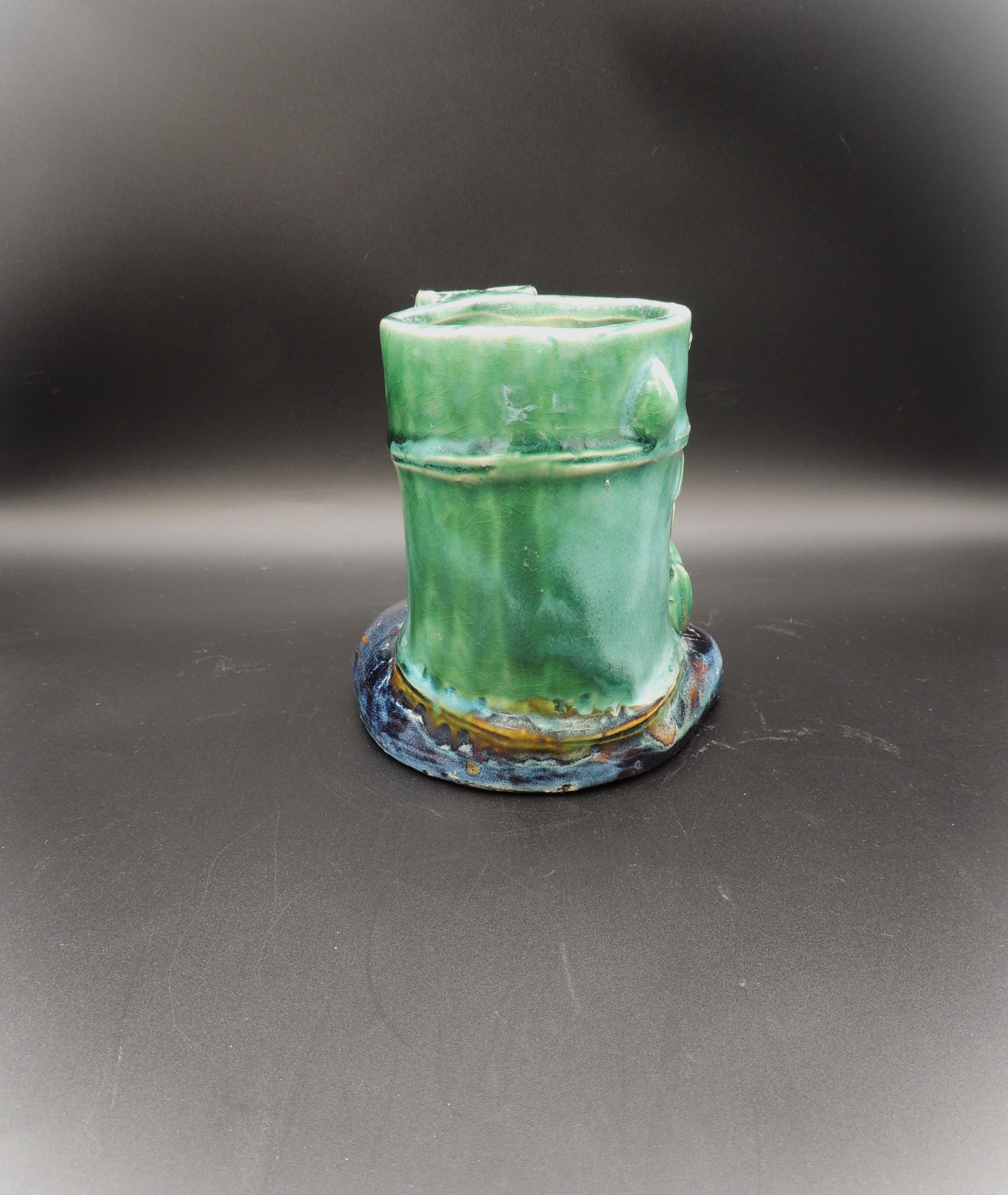 1960's Majolica Panda & Bamboo Vase Planter Signed. - Etsy