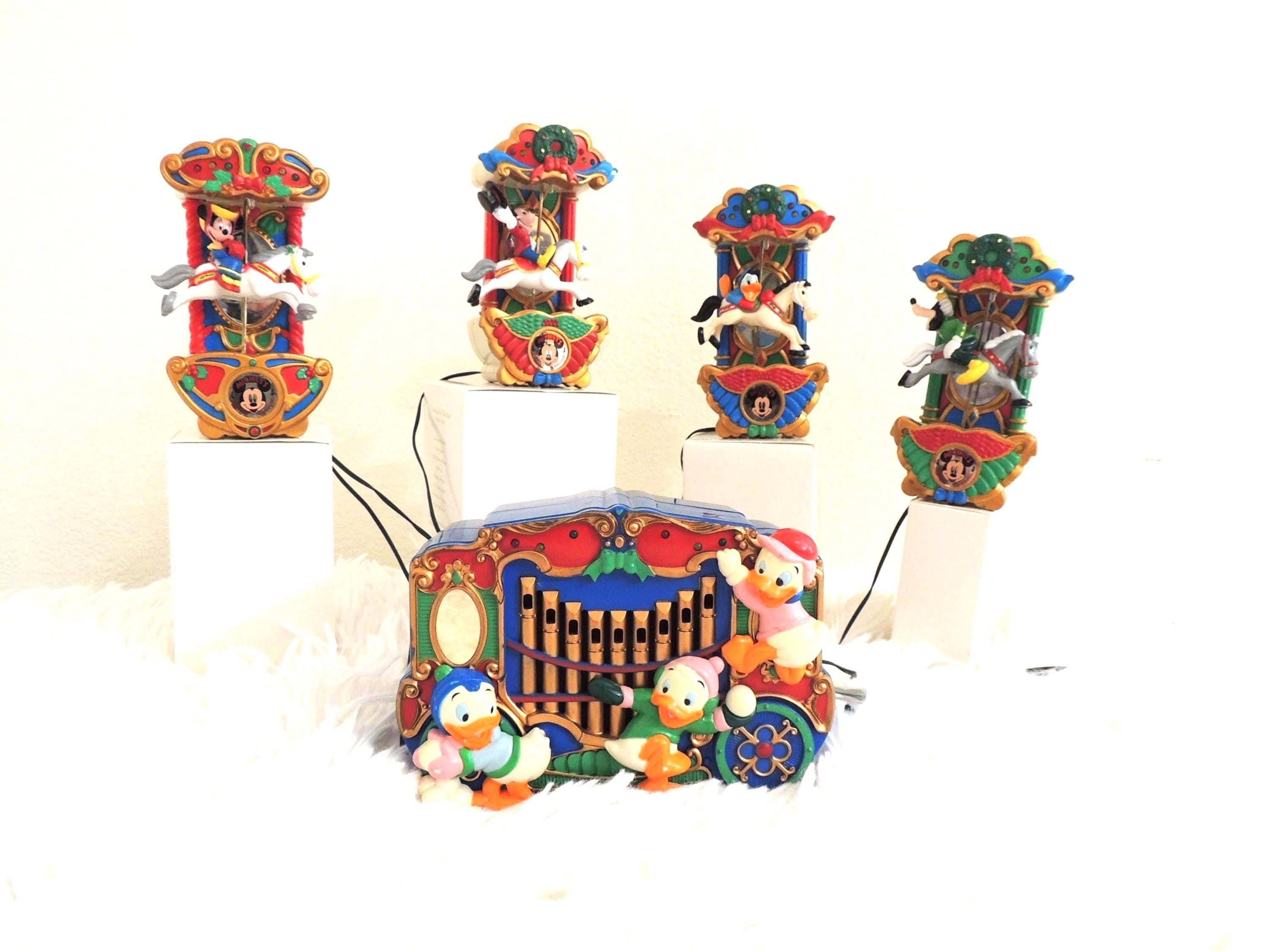 その他 Mr. Christmas Mickey's Holiday Carousel 1993 Mr. Christmas Mickey's Holiday Carousel Collectible. - Etsy