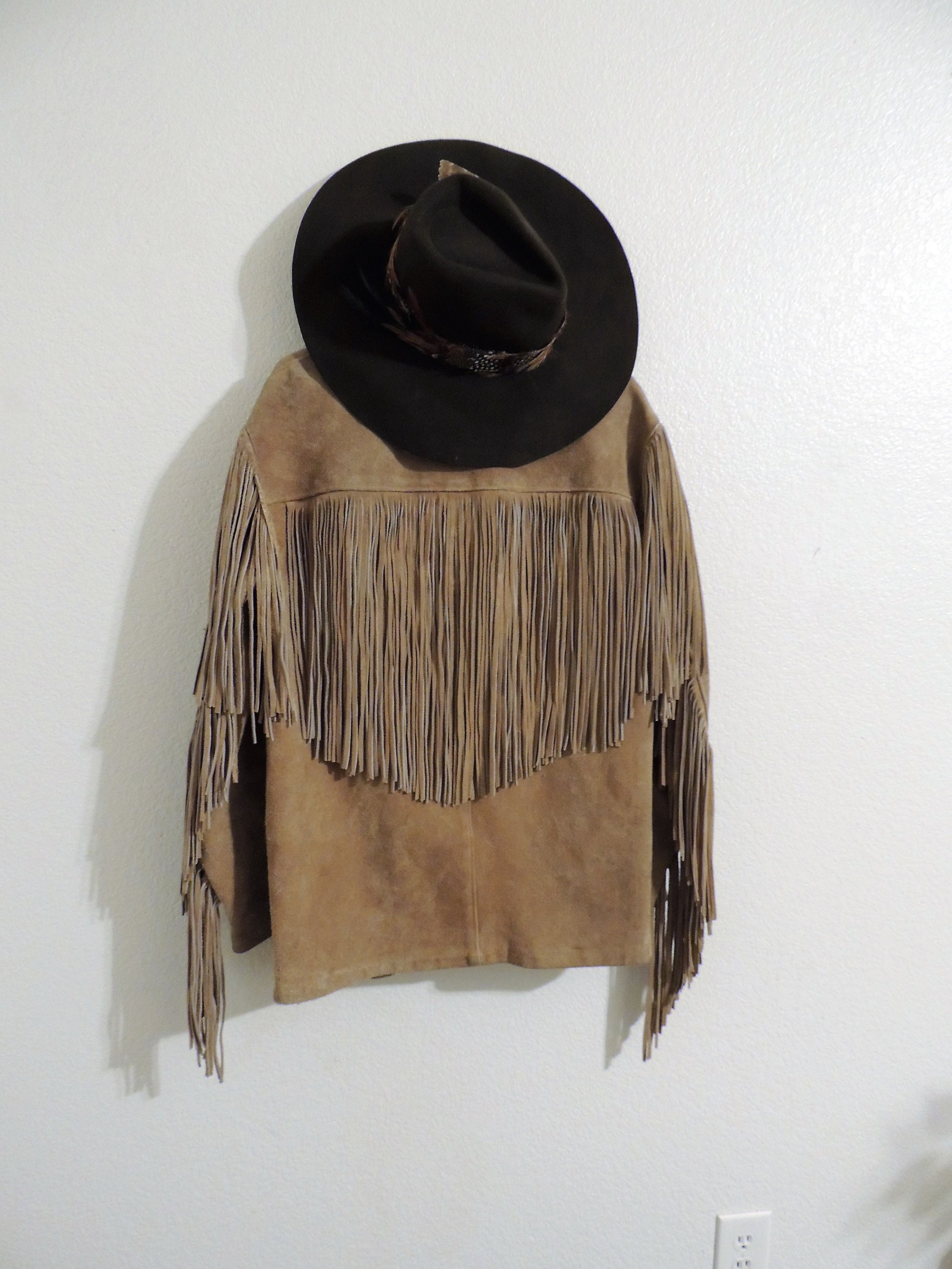 RARE 1960's Vintage Bold Breed Heavy Suede Leather Fringed - Etsy