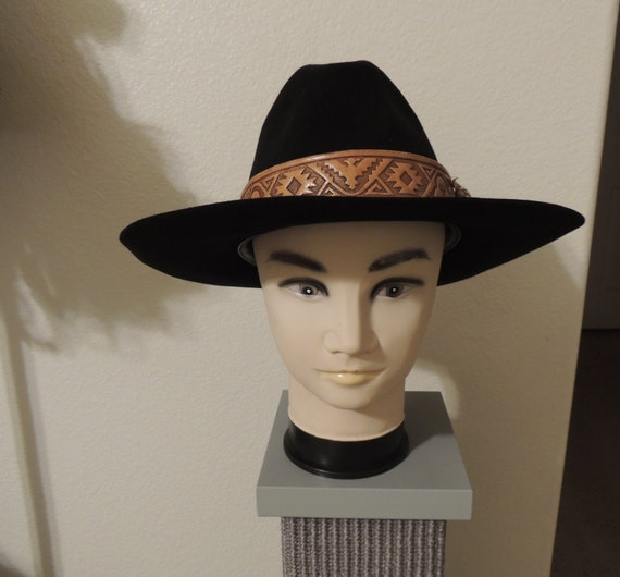 Vintage 1970's Texas 4X Beaver Cowboy Hat with cu… - image 2