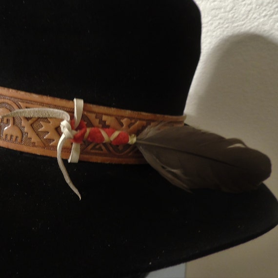 Vintage 1970's Texas 4X Beaver Cowboy Hat with cu… - image 8