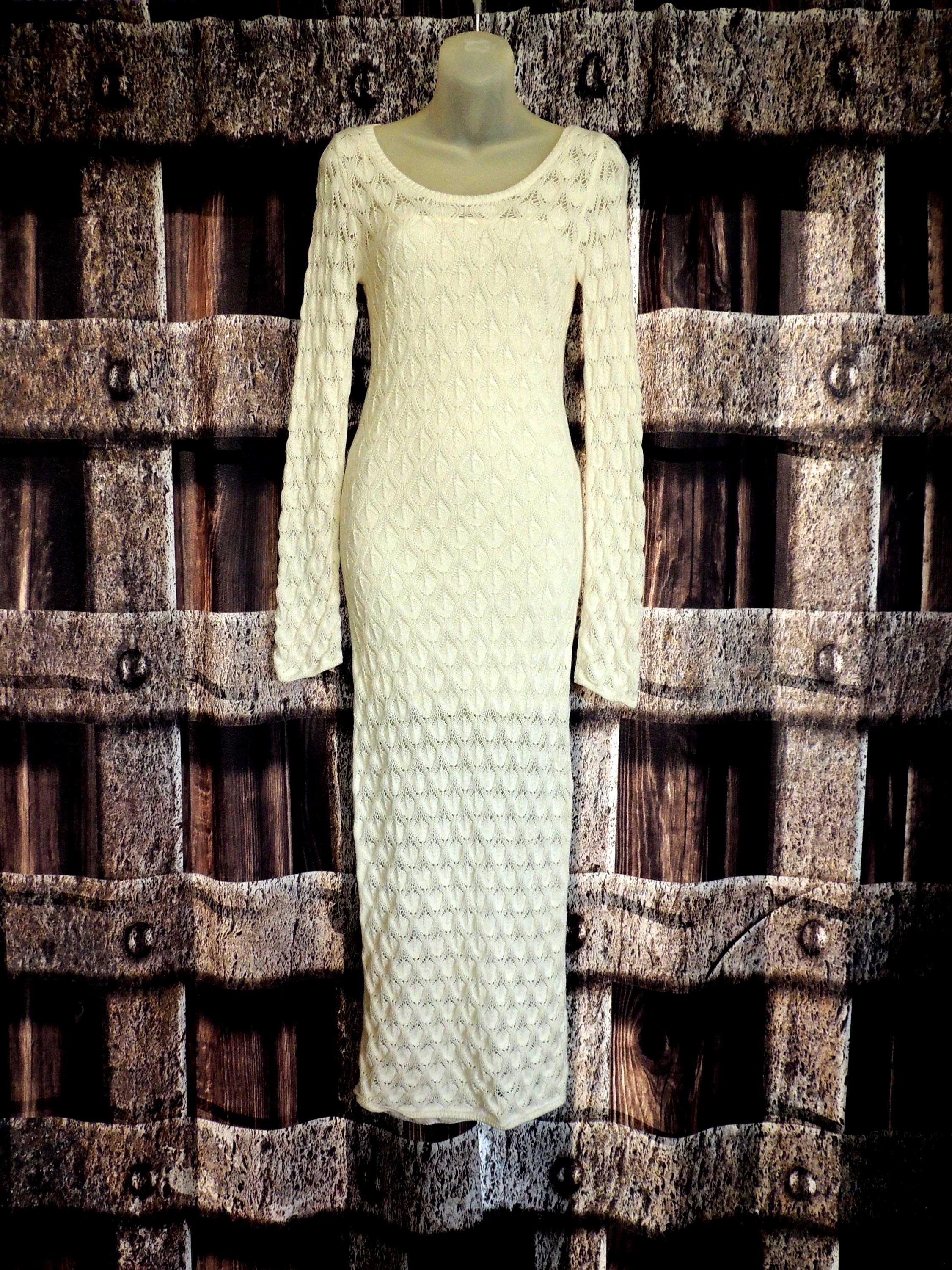 cream olivea knit maxi dress Cream Olivea Knit Maxi Dress