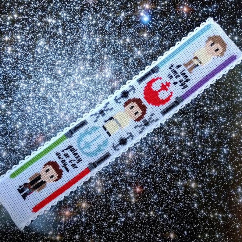 Star Wars Cross Stitch Bookmark Pattern A New Hope Modern Etsy
