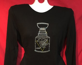 pittsburgh penguins rhinestone shirt