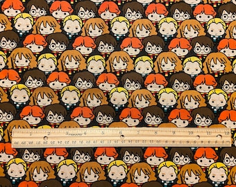 Tela de Harry Potter, Caras, Tela Fat Quarter, 100% algodón, Algodón para acolchado, Fat Quarters **LIQUIDACIÓN**