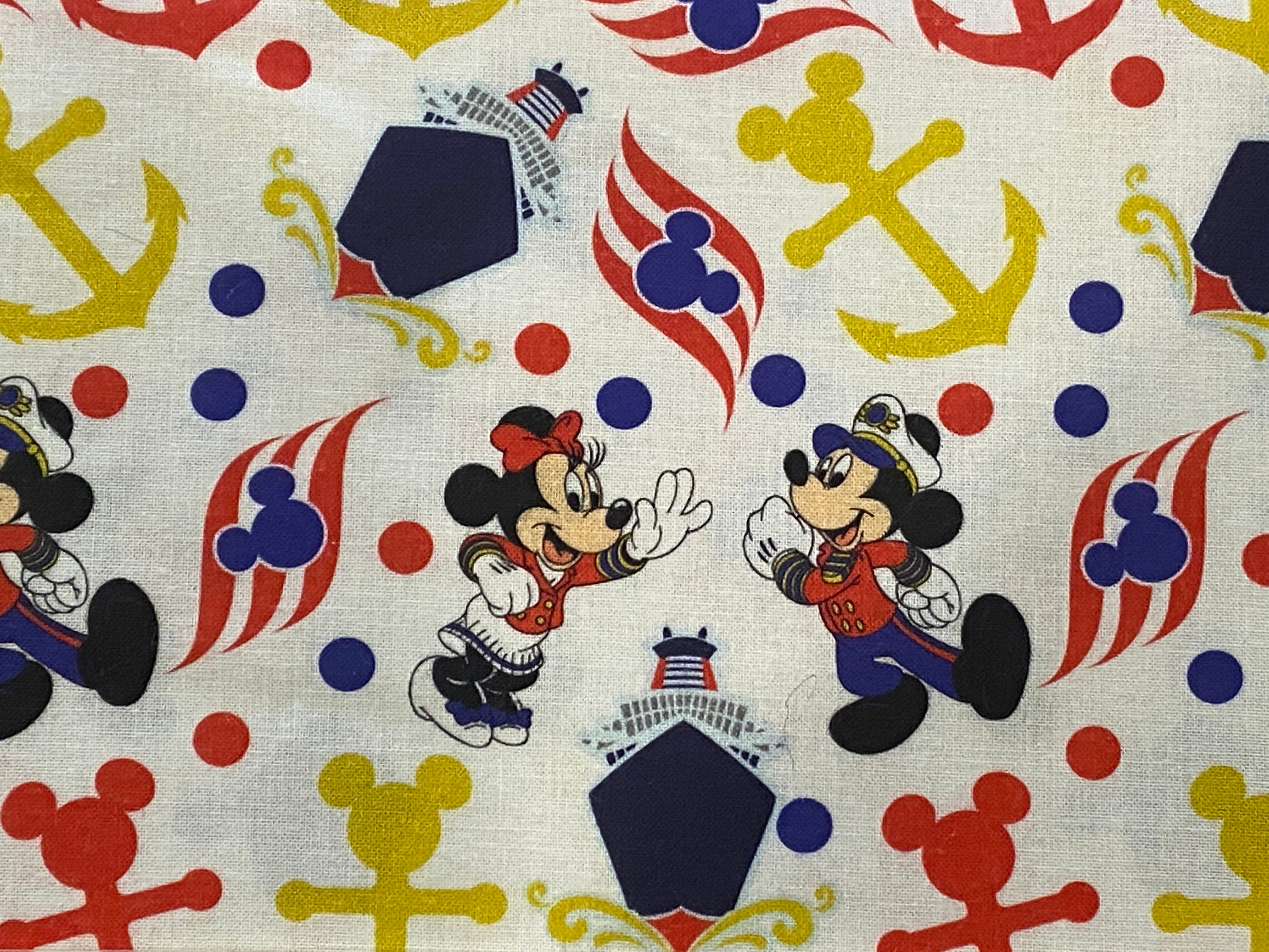 Disney Cruise Fabric Disney Fabric Mickey Fabric DCL Etsy
