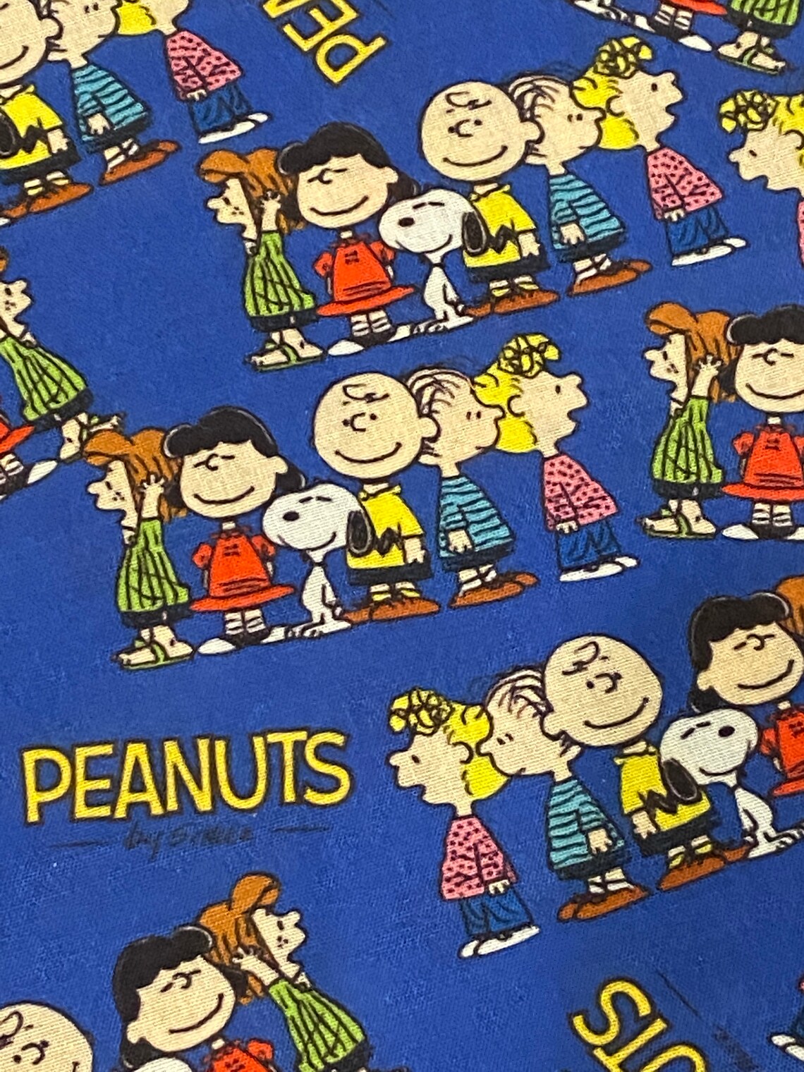 Peanuts Fabric Charlie Brown Fabric Snoopy Fabric Etsy