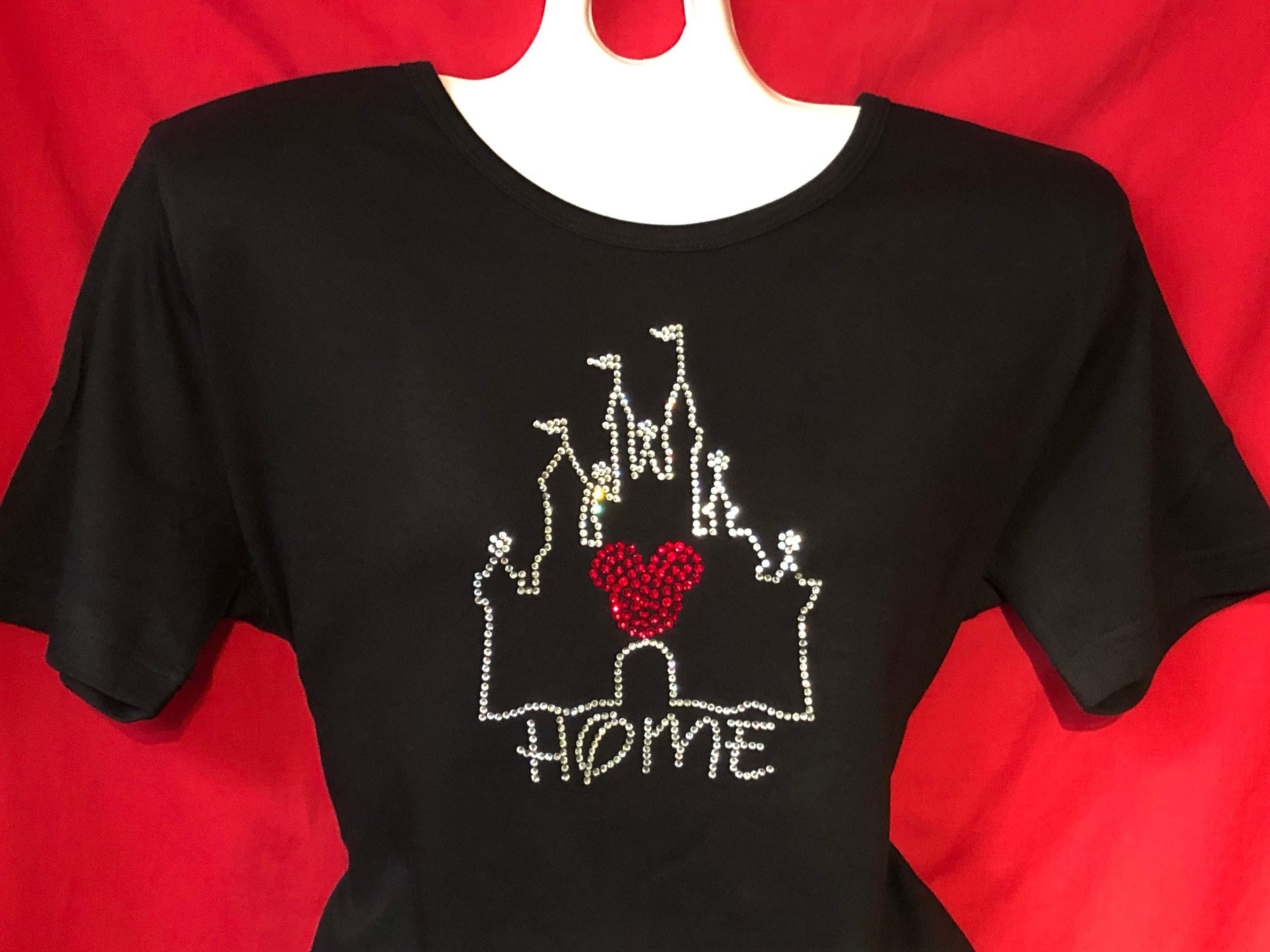Camisa de mujer Disney World con cristales de CASA