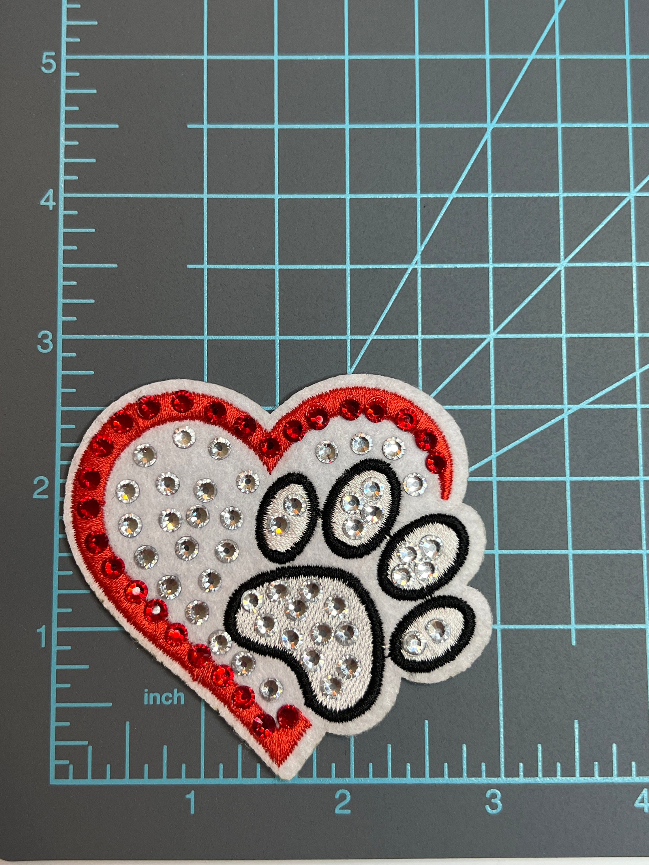 Bedazzled Dog Patch | Dog Paw Patch | Crystal Patch | Patch Nylon Bag ...
