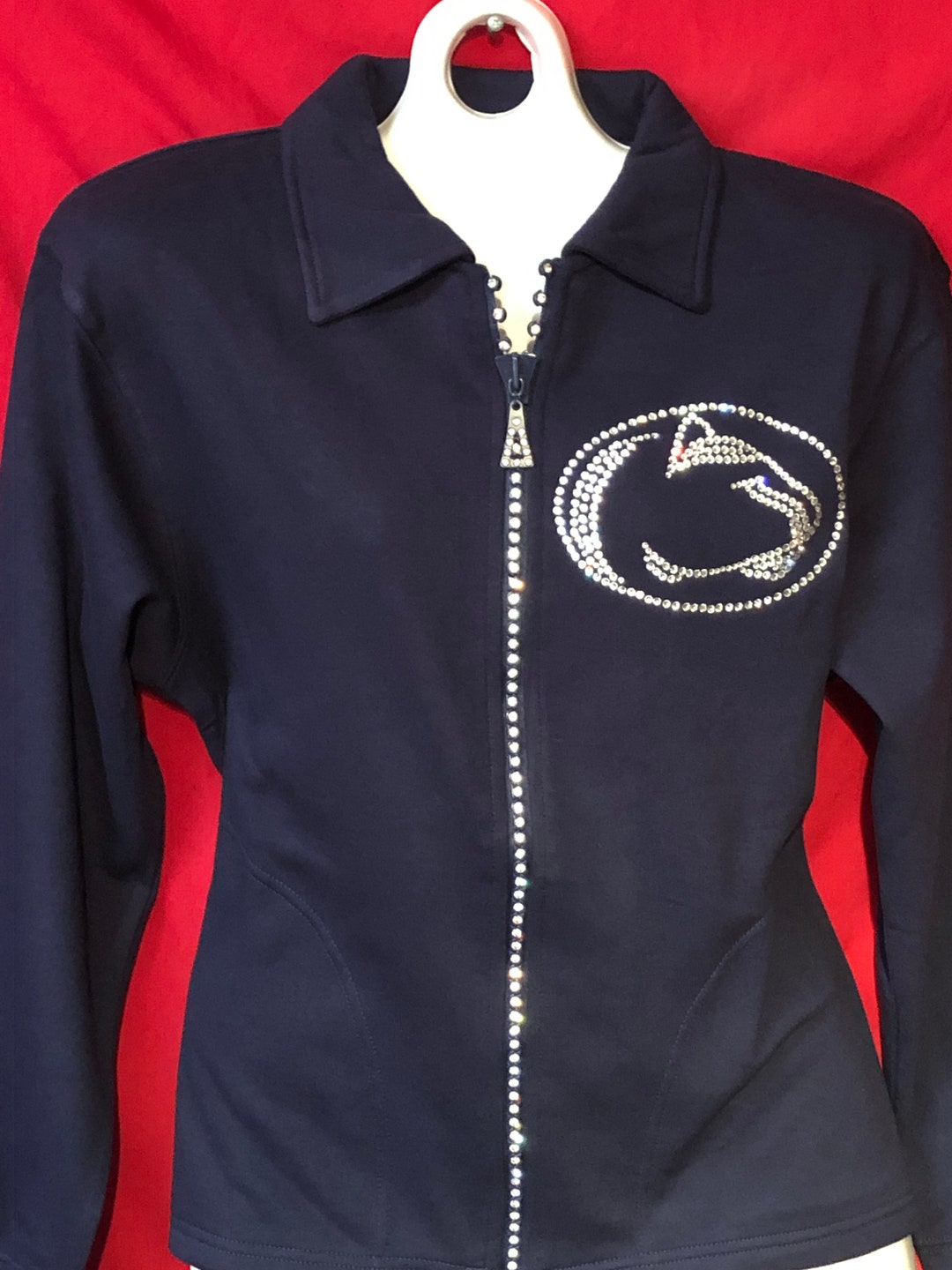 Penn State Crystal Zipper Jacket Misses S M L XL and Plus Etsy