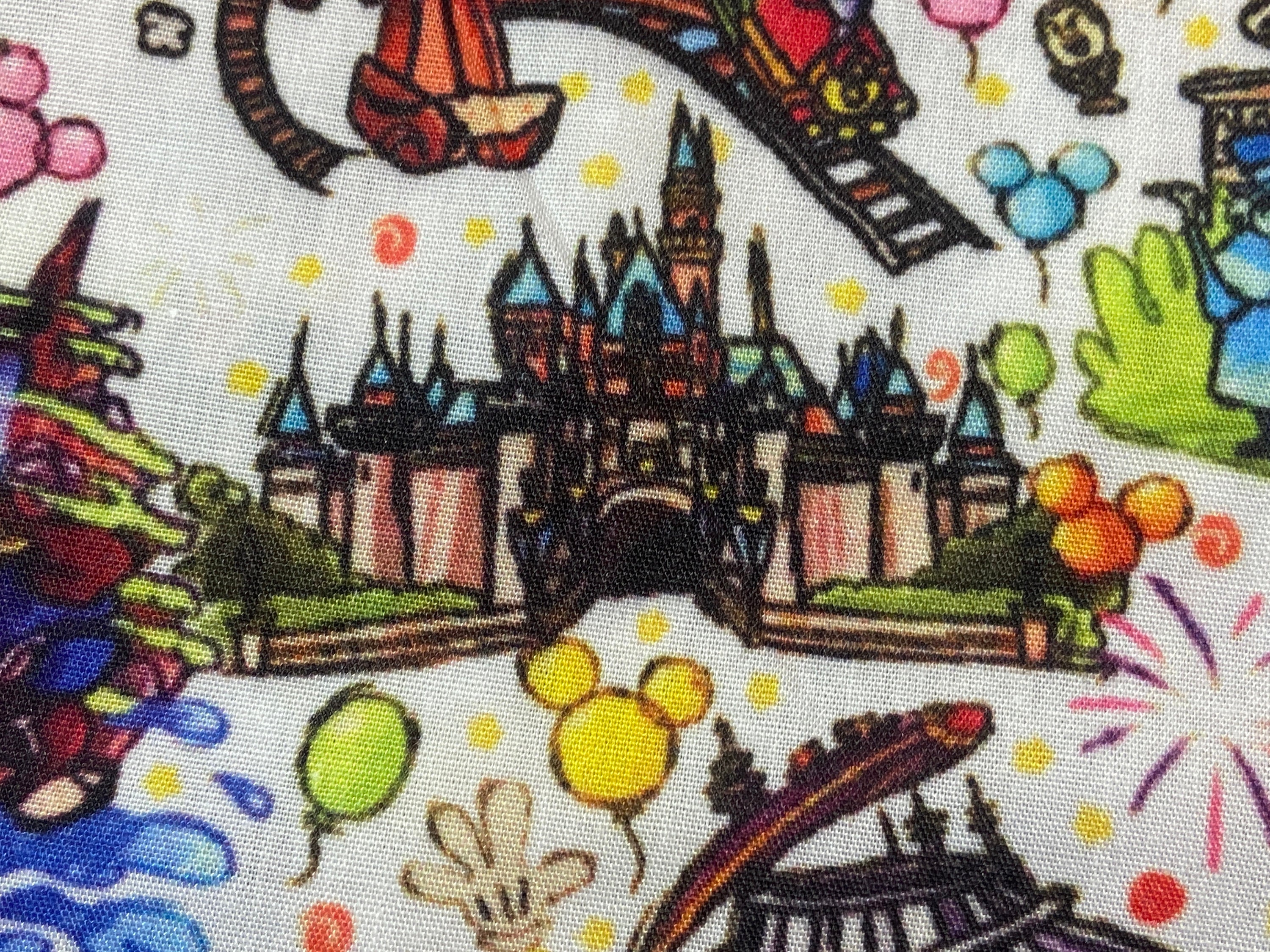 Disney Fabric Disney Land Fabric California Adventure Its a Etsy België