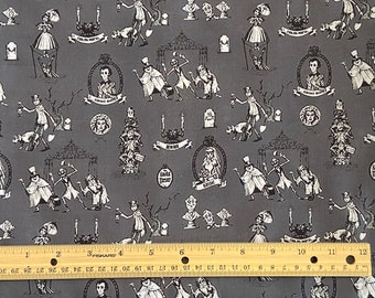 Disney Haunted Mansion, HITCHHIKING GHOSTS, Madame Leota, 100% cotton *PLEASE Read Descrip*, Fat Quarter 18x22, Yard 36x44, Remnants 36x10